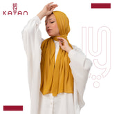 Chiffon Plain Scarf - Dark Mustard